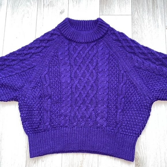 Bright purple knitted sweater - Picture 1 of 2